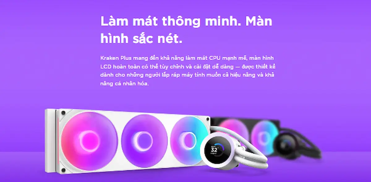 Tản Nhiệt Nước NZXT AIO Kraken Plus 240 RGB V2 - songphuong.vn Tản Nhiệt Nước NZXT AIO Kraken Plus 240 RGB V2