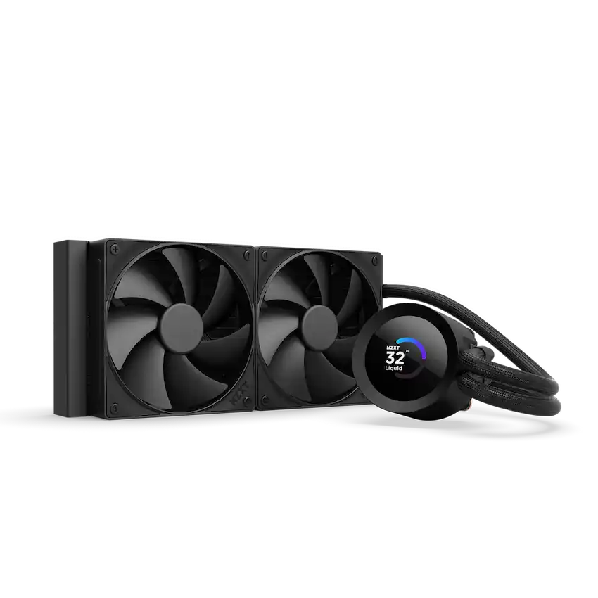 Tản Nhiệt Nước NZXT AIO Kraken Plus 240 V2 Black (Màn hình hiển thị nhiệt độ, RL-KN240-B2)