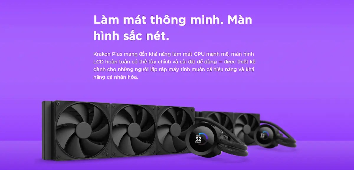 Tản Nhiệt Nước NZXT AIO Kraken Plus 240 V2 Black - songphuong.vn Tản Nhiệt Nước NZXT AIO Kraken Plus 240 V2 Black
