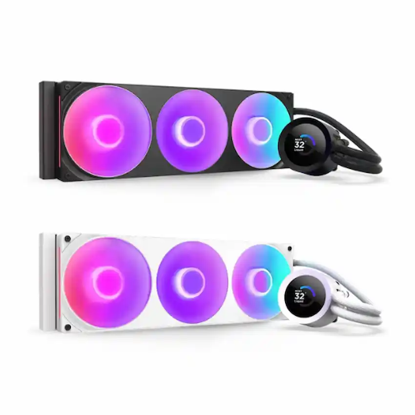 Tản Nhiệt Nước NZXT AIO Kraken Plus 360 RGB V2 (Màn hình hiển thị nhiệt độ, Black/White)
