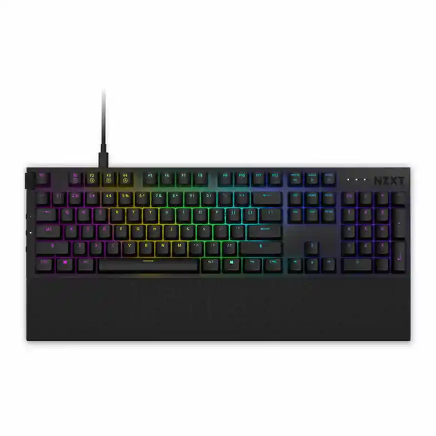 Bàn Phím cơ NZXT Function (Fullsize, Hot-swap, Red Switch, RGB, Trắng/Đen)