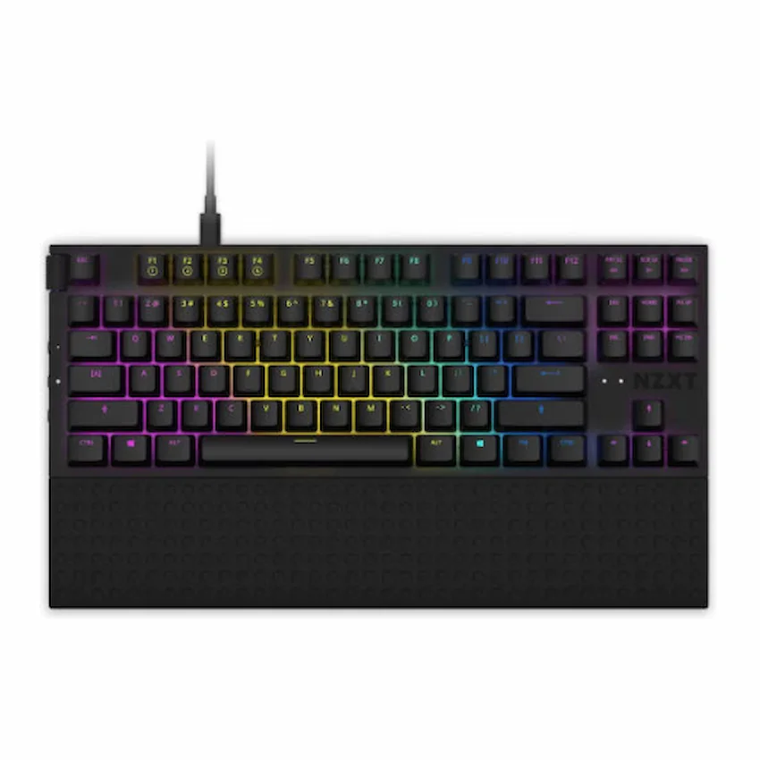 Bàn Phím cơ NZXT Function Tenkeyless (Wired, Red Switch, RGB, ABS, Trắng/Đen)