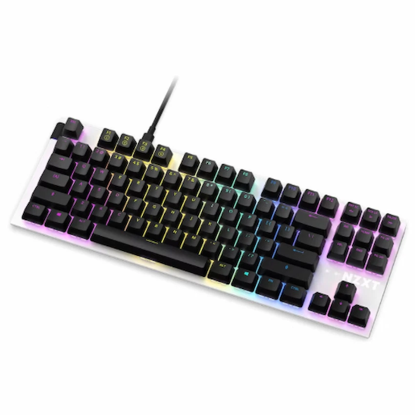 Bàn Phím cơ NZXT Function Tenkeyless (Wired, Red Switch, RGB, ABS, Trắng/Đen)