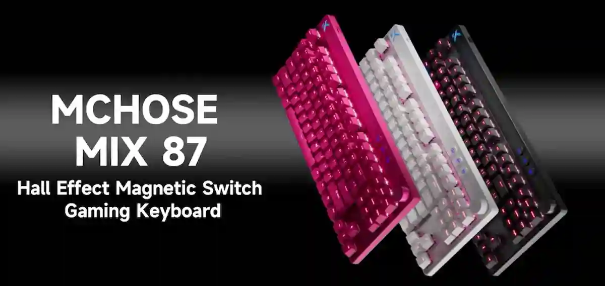 Bàn phím cơ MCHOSE Mix 87 Rose Red - songphuong.vn Bàn phím cơ MCHOSE Mix 87 Rose Red