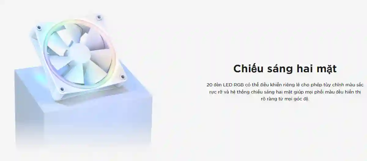 Bộ 3 Fan Case NZXT F120RGB Duo - songphuong.vn Bộ 3 Fan Case NZXT F120RGB Duo