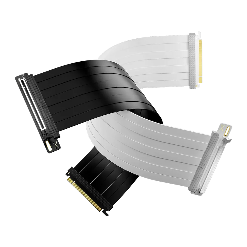 Cáp TRYX STRING PCIE 5.0 Riser 300mm (Black/ White, PCIe 5.0 x 16)