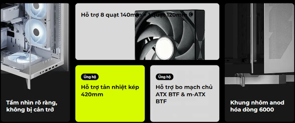 Case TRYX LUCA L70 Black - songphuong.vn Case TRYX LUCA L70 Black