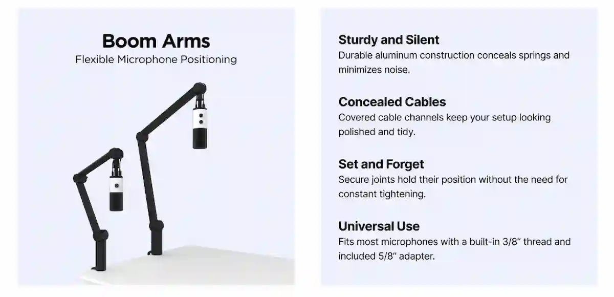 Giá Treo Micro NZXT Boom Arm Black - songphuong.vn Giá Treo Micro NZXT Boom Arm Black
