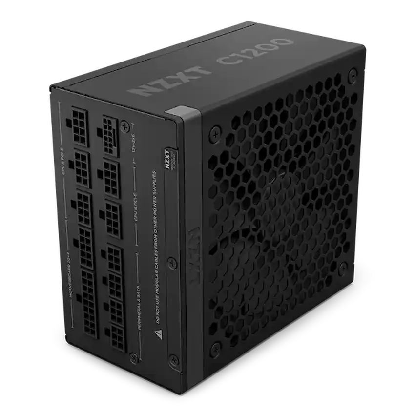 Nguồn NZXT C1200 1200W Gold Black (80 Plus Gold, ATX 3.1, Full Modular, PA-2G2BB-EU)