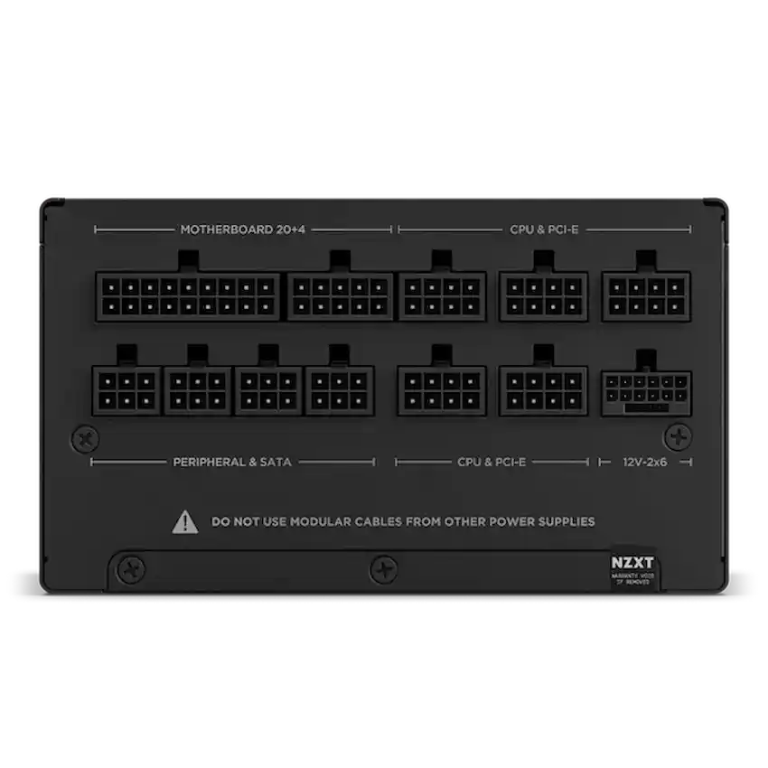 Nguồn NZXT C1200 1200W Gold Black (80 Plus Gold, ATX 3.1, Full Modular, PA-2G2BB-EU)