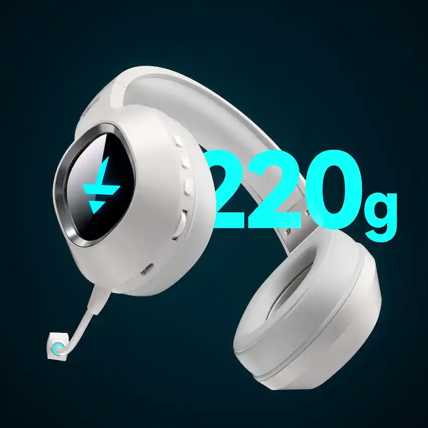 Tai nghe MCHOSE G9 Pro Wireless Black Tri-Mode (2.4GHz/Type-C/Bluetooth/Wired, Âm thanh giả lập 7.1, RGB, 2000mAh)