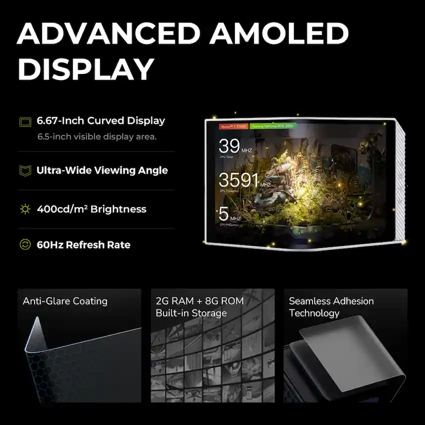 Tản nhiệt nước AIO TRYX PANORAMA 360 ARGB White (LCD 6.5 inch, L-P360A-AS3M-G1W)