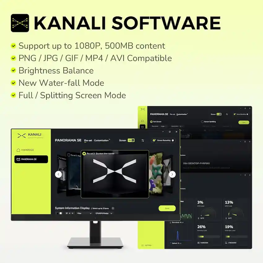 Tản nhiệt nước AIO TRYX PANORAMA SE 240 ARGB White (LCD 6.5 inch, L-P240L-AM2M-G0W)