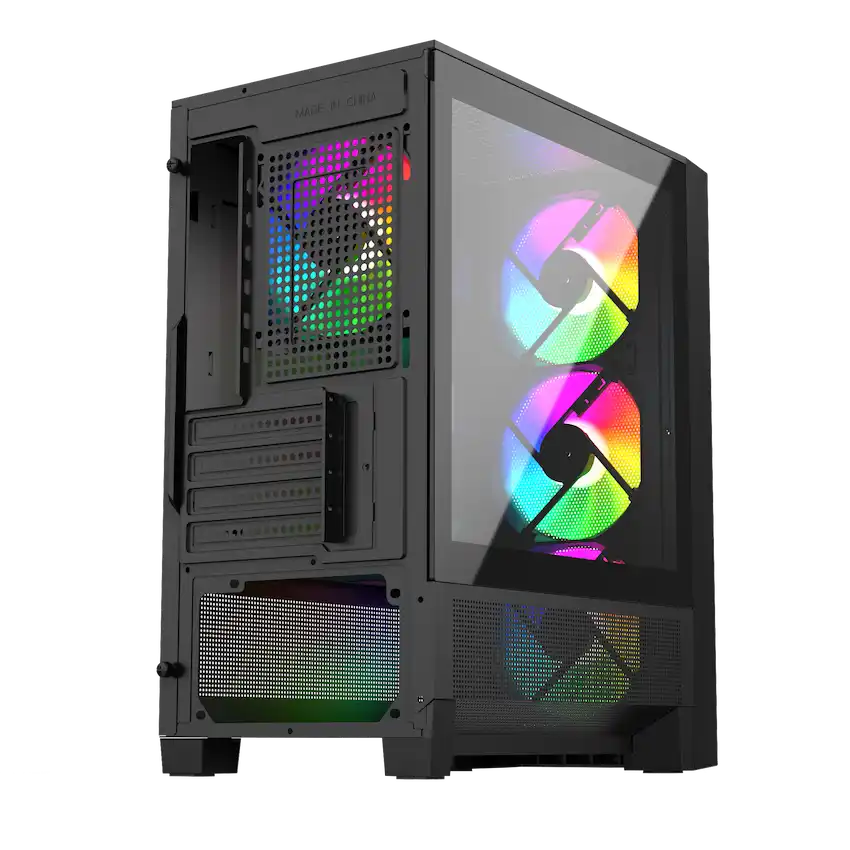Case LINKTECH BAHAMUT M 4FA (Kính cường lực, EATX, 4FAN RGB, Đen)