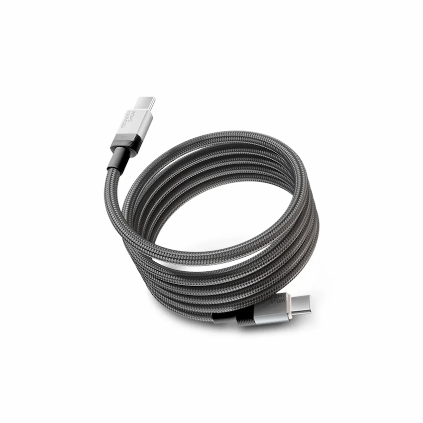 Cáp sạc nhanh từ tính Movespeed MSC03 (240W, 1.2m, Trắng/Đen)
