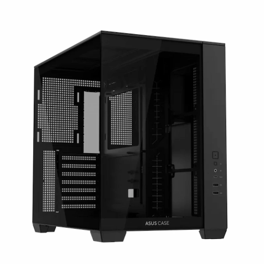 Case Asus A32 Black (NO FAN, ATX/Micro-ATX/Mini-ITX, USB Type-C, Đen)