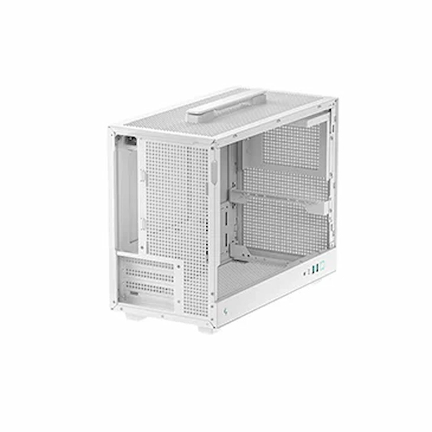 Case Deepcool CH160 WH PLUS (M-ATX/ Mini-ITX, Kính cường lực, White)