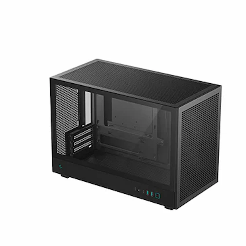 Case Deepcool CH260 (M-ATX/ Mini-ITX, Kính cường lực, Black)