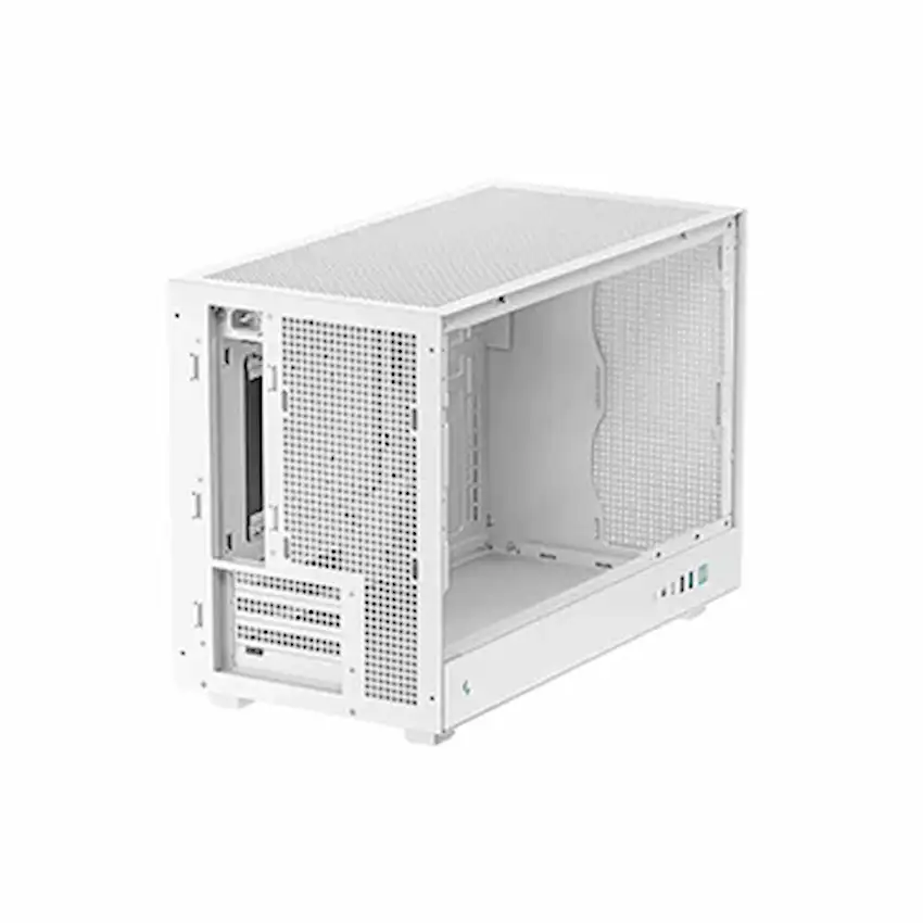 Case Deepcool CH260 WH (M-ATX/ Mini-ITX, Kính cường lực, White)