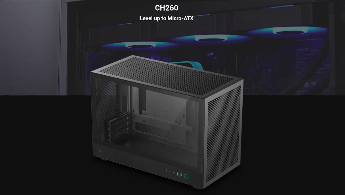 Case Deepcool CH260 Black - songphuong.vn Case Deepcool CH260 Black