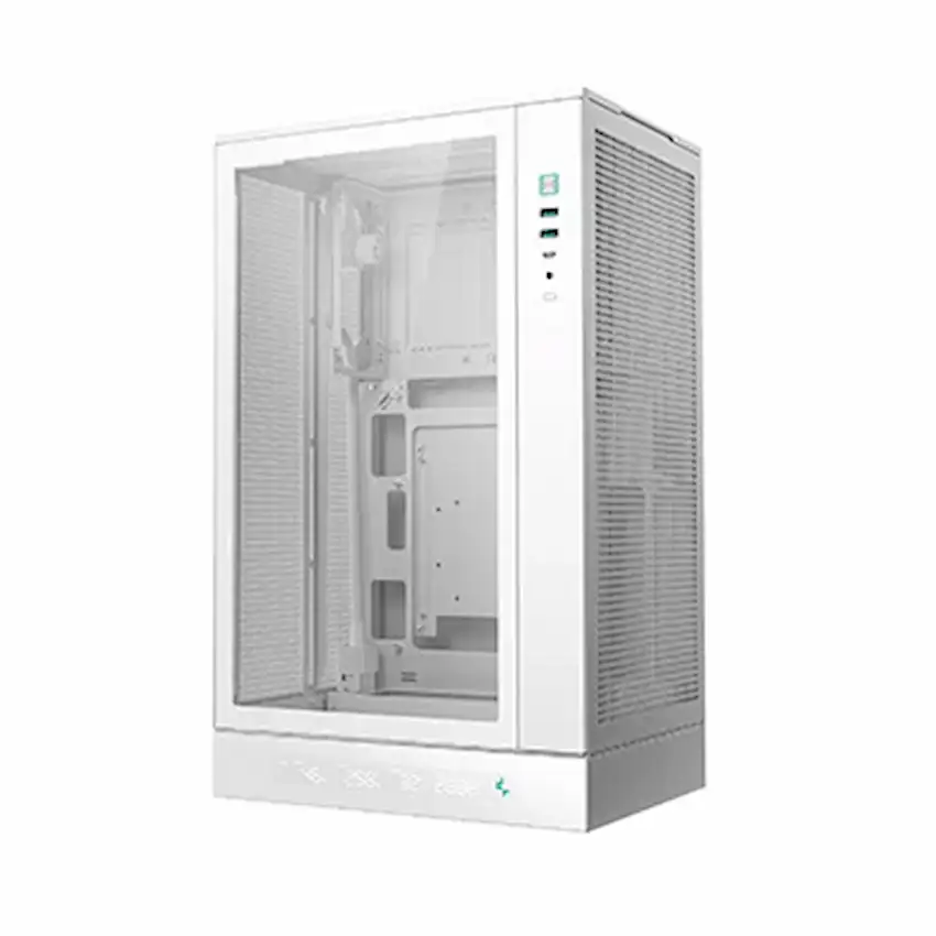 Case Deepcool CH270 Digital WH (M-ATX/ Mini-ITX, Kính cường lực, Hiển thị nhiệt độ, White)