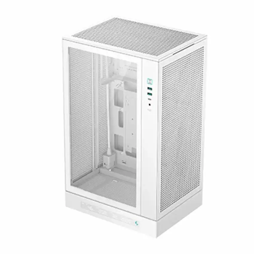 Case Deepcool CH270 Digital WH (M-ATX/ Mini-ITX, Kính cường lực, Hiển thị nhiệt độ, White)