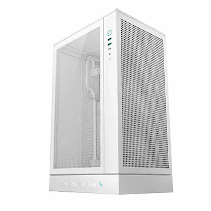 Case Deepcool CH270 Digital WH (M-ATX/ Mini-ITX, Kính cường lực, Hiển thị nhiệt độ, White)
