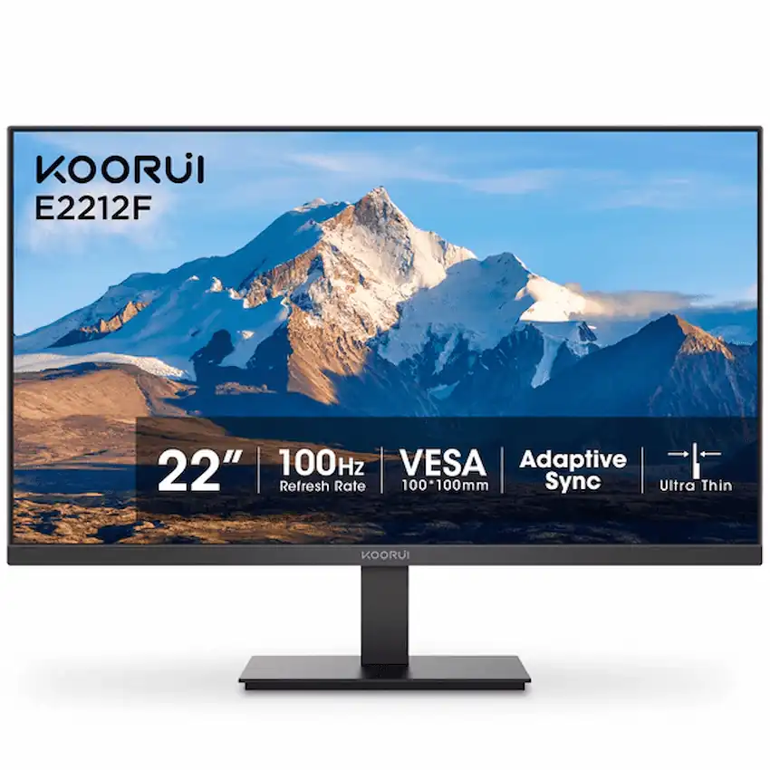 Màn Hình LCD Koorui E2212F 100Hz (21.45 inch, 1920×1080 Full HD, VA, 100Hz, 5ms, Low Blue Light)