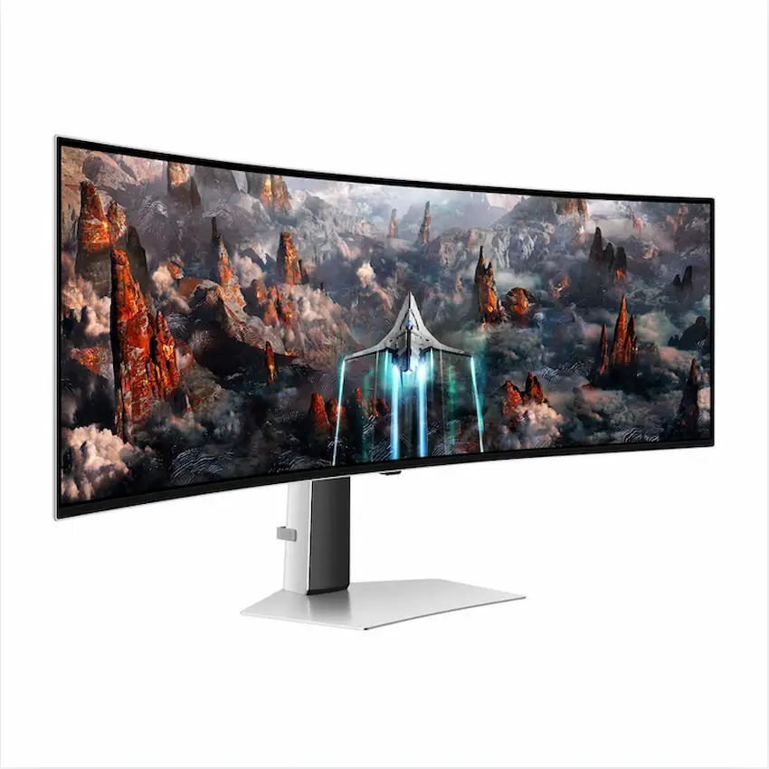 Màn hình LCD Cong Samsung Odyssey OLED G9 G93SC LS49CG934SEXXV DQHD 240Hz (49inch, 5120 x 1440, 240Hz, OLED, 1800R, 0.03ms, HDR10 , FreeSync)