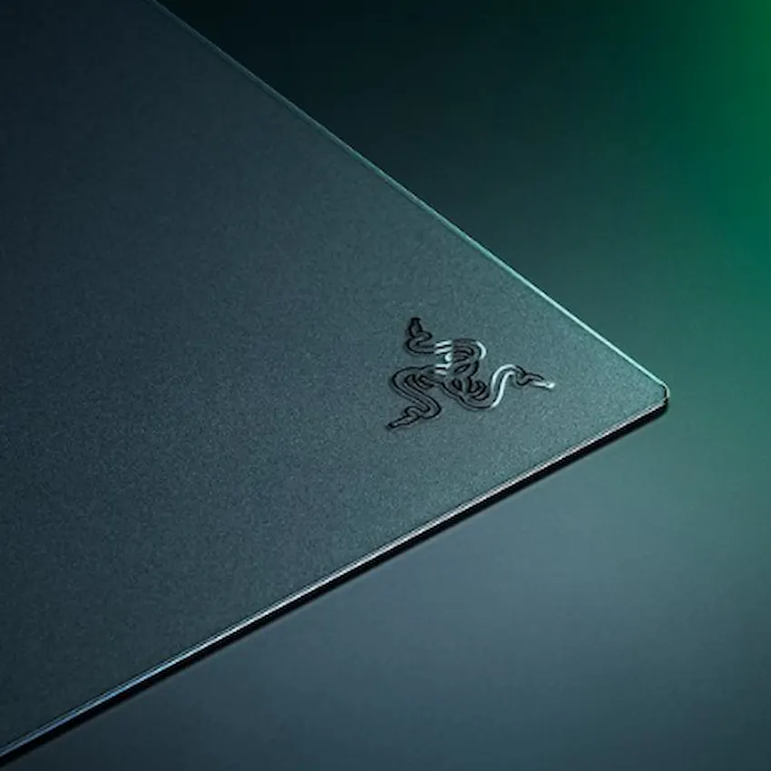 Lót Chuột Razer Atlas Pro Black (Bề Mặt Kính, Siêu Mỏng 1.9 mm, Đế cao su chống trượt, Đen)