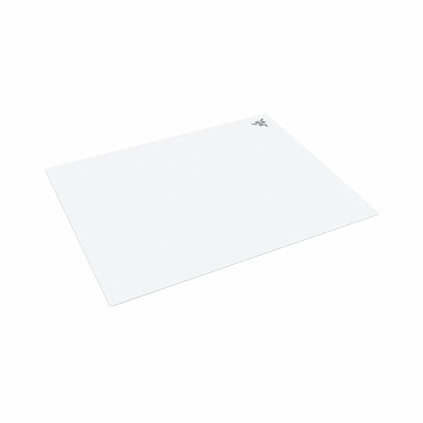 Lót Chuột Razer Atlas Pro White (Bề Mặt Kính, Siêu Mỏng chỉ 1,9 mm, Đế cao su chống trượt)