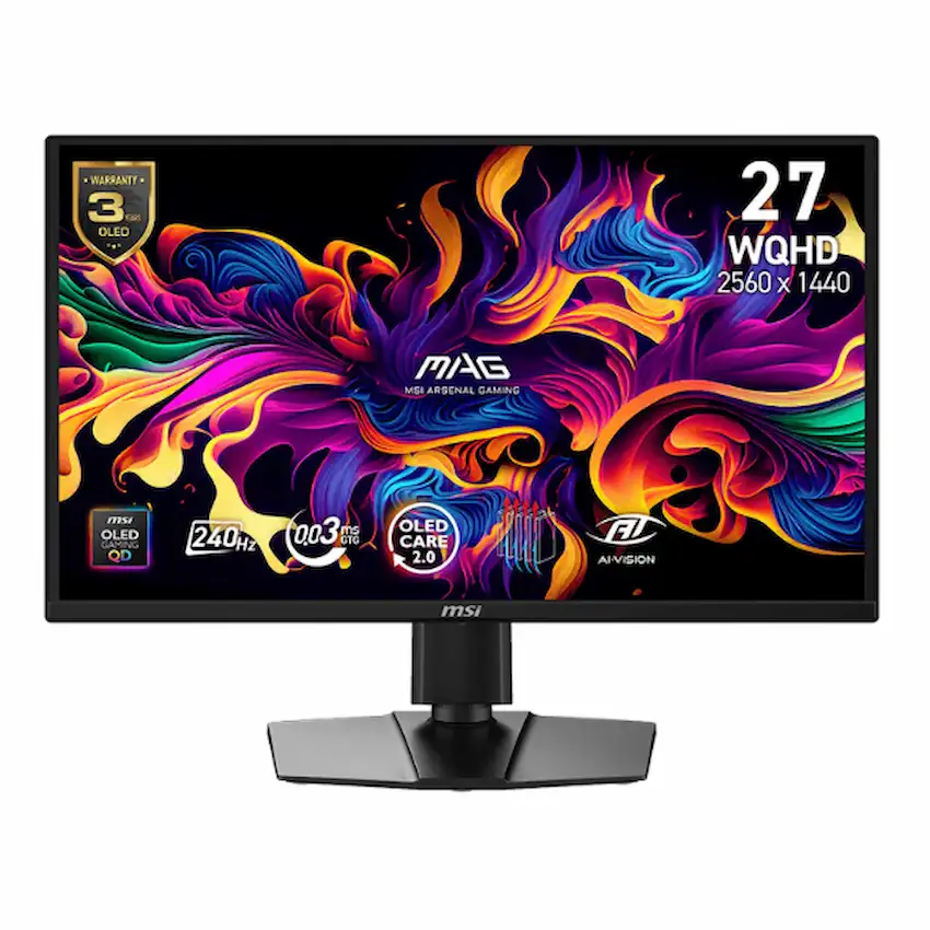 Màn Hình LCD MSI MAG 272QP QD-OLED X24 240Hz (26.5 inch, 2560 x 1440 (WQHD), QD-OLED, 0.03ms)