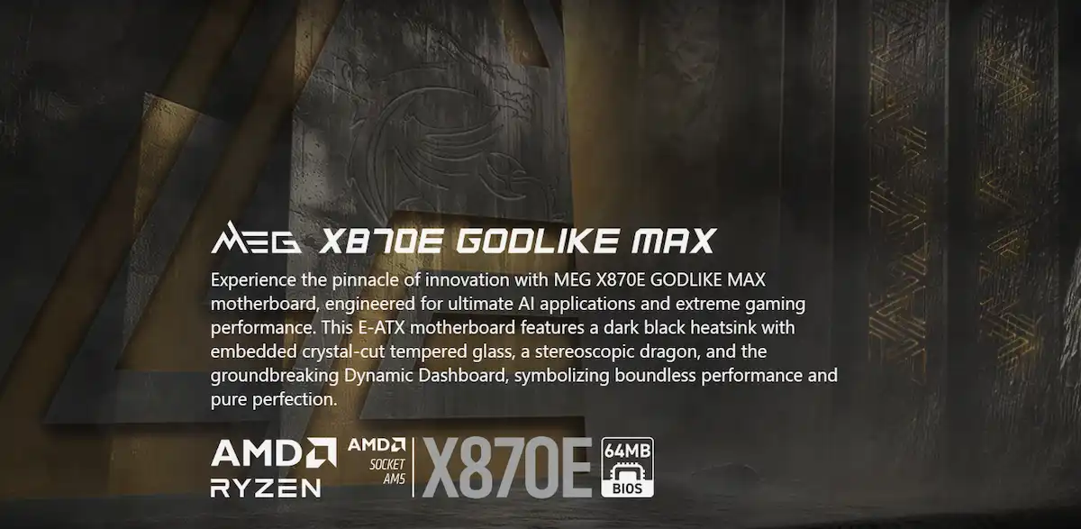 Mainboard MSI MEG X870E GODLIKE MAX - songphuong.vn Mainboard MSI MEG X870E GODLIKE MAX