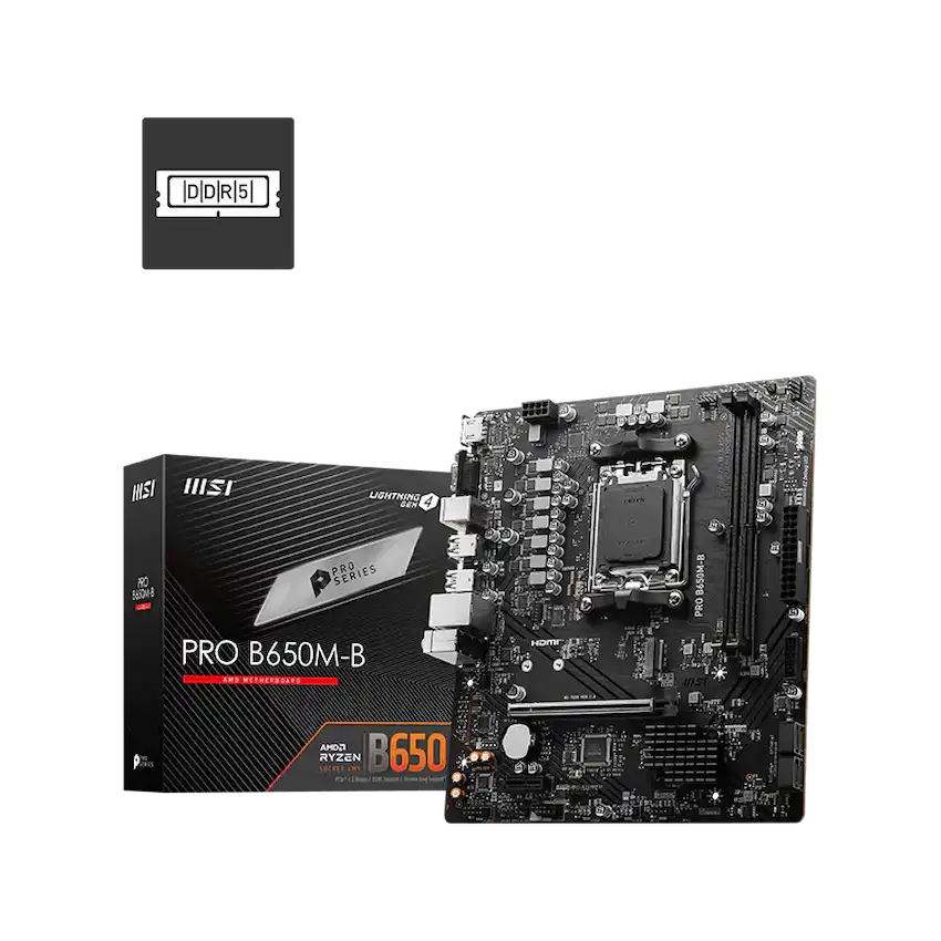 Mainboard MSI PRO B650M-B (m-ATX, AM5)