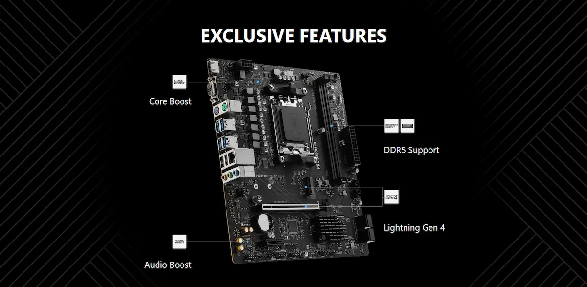 Mainboard MSI PRO B650M-B - songphuong.vn Mainboard MSI PRO B650M-B