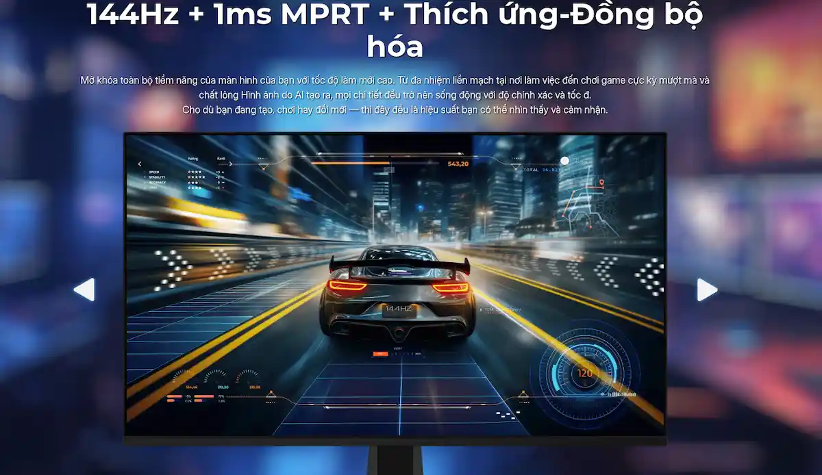 Màn Hình LCD MSI PRO MP251 E14L 144Hz - songphuong.vn Màn Hình LCD MSI PRO MP251 E14L 144Hz