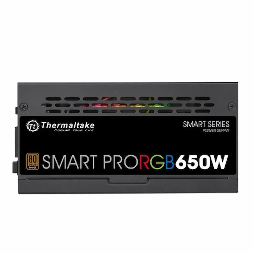 Nguồn Thermaltake Smart Pro RGB 650W Bronze (80 PLUS® Bronze, Fully Modular, RGB, PS-SPR-0650FPCBUS-R)