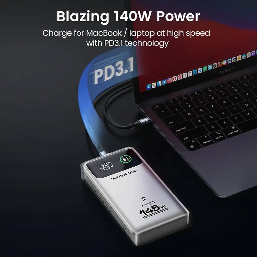 Sạc dự phòng Movespeed M25 PRO (25000mAh, 145W)