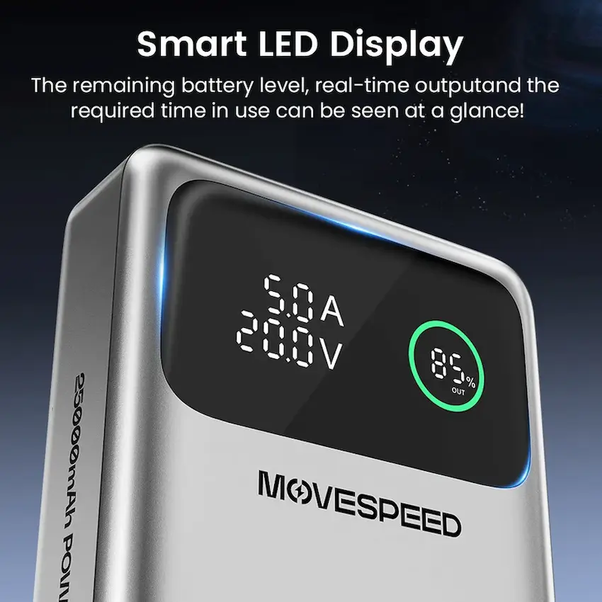 Sạc dự phòng Movespeed M25 PRO (25000mAh, 145W)