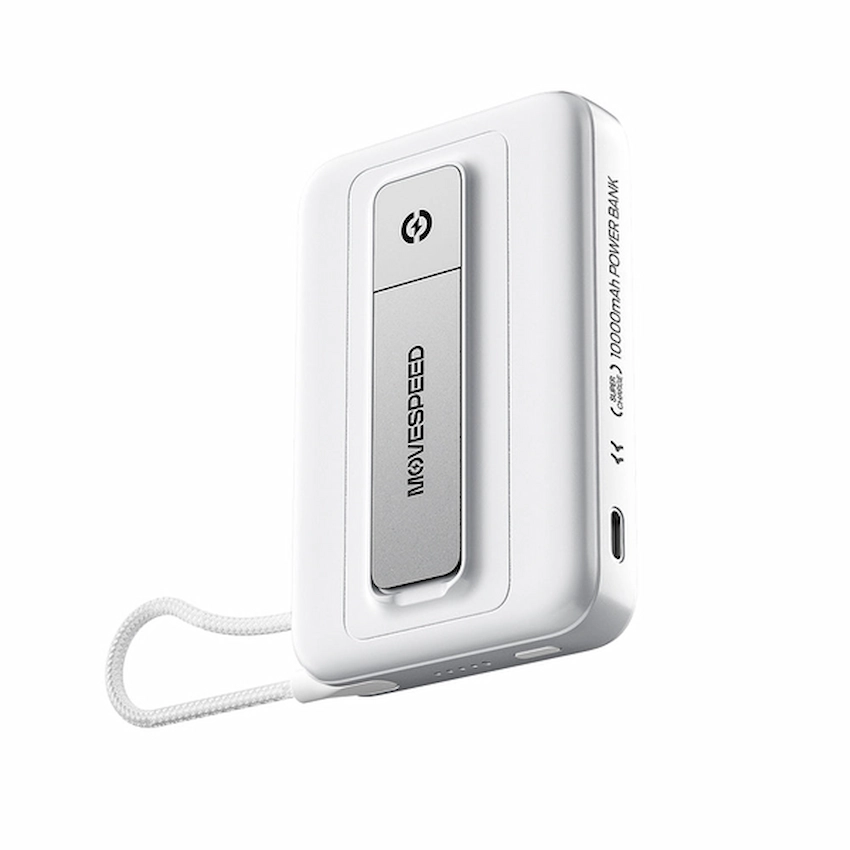 Sạc dự phòng từ tính Movespeed MSP16 (10000mAh, 22.5W, Đế dựng, Tích hợp Type C, Blue/White)