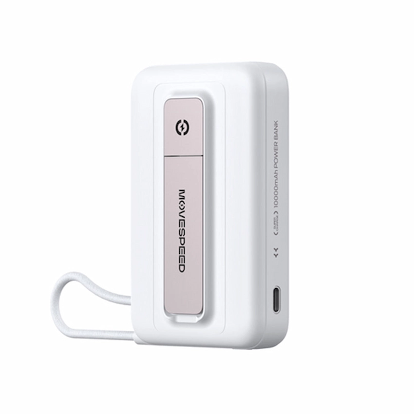 Sạc dự phòng từ tính Movespeed MSP16 (10000mAh, 22.5W, Đế dựng, Tích hợp Type C, Blue/White)