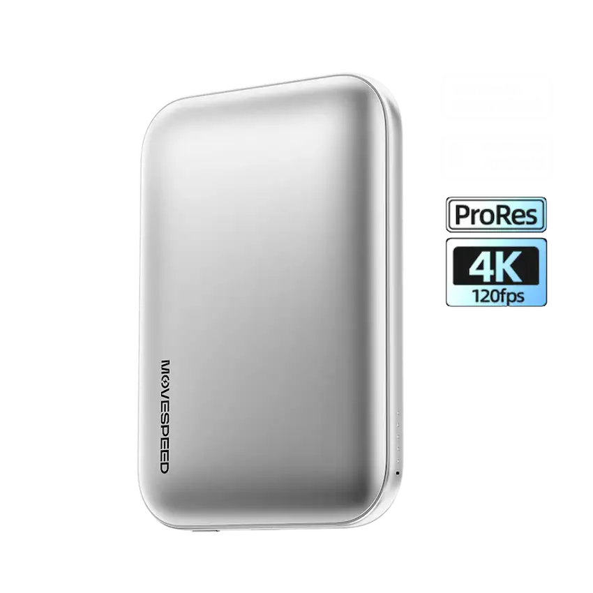 Sạc dự phòng từ tính kết hợp ổ cứng di động Movespeed PD10 (5000mAh, 512GB, 1000MB/s)