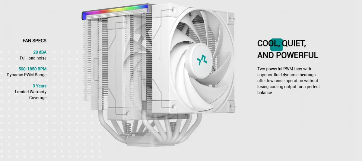 Tản nhiệt khí Deepcool AK620 DIGITAL WH - songphuong.vn Tản nhiệt khí Deepcool AK620 DIGITAL WH