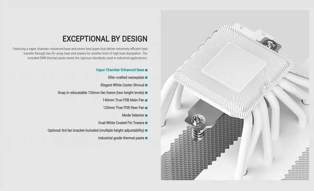 Tản nhiệt khí Deepcool ASSASSIN VC ELITE WH - songphuong.vn Tản nhiệt khí Deepcool ASSASSIN VC ELITE WH