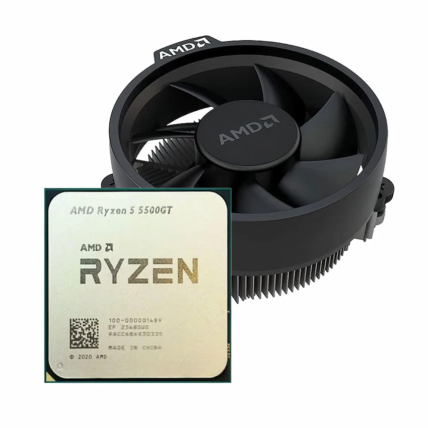 CPU AMD Ryzen 5 5500GT MPK (3.6GHz boost 4.4GHz, 6 nhân 12 luồng, 19MB Cache, 65W, Socket AM4)