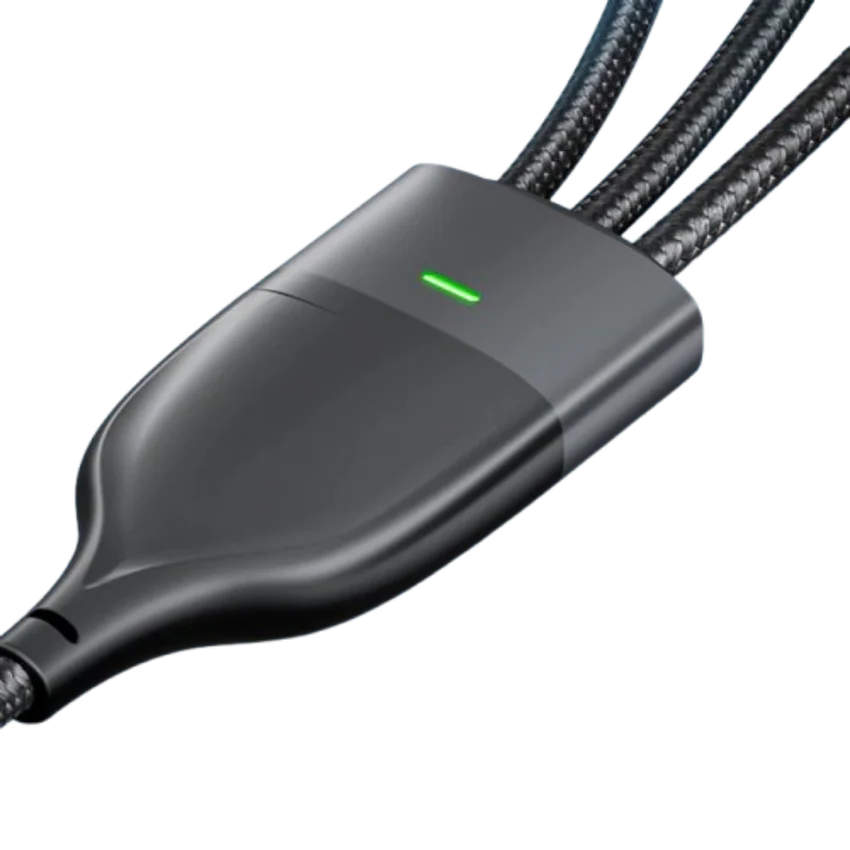 Cáp sạc PISEN PRO Mars God 3 trong 1 (Lightning, Type-C, Micro USB) USB-A /C AP-FC15-1200 1.2m