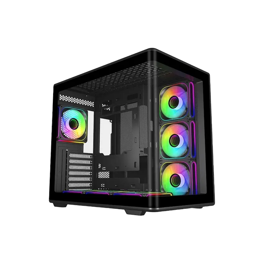 Case Cooler Master Elite 600 ARGB Black (Kính Cường Lực, Mid Tower, ATX, 7 FAN ARGB, E600-KGNN-S02)