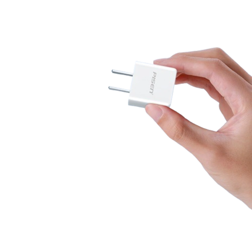 Củ sạc nhanh Pisen Quick ice Crystal QP20W KPQ201 Dual Port (A+C)