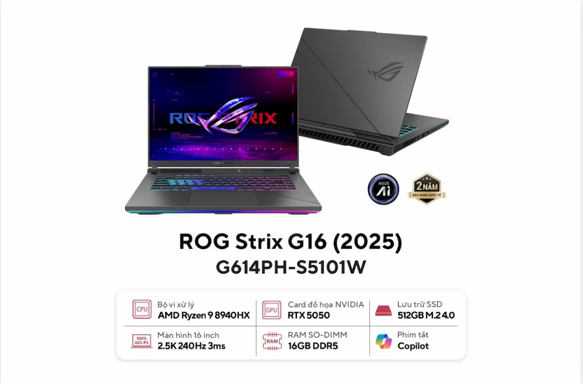 Laptop Asus ROG Strix G16 G614PH-S5101W Laptop Asus ROG Strix G16 G614PH-S5101W
