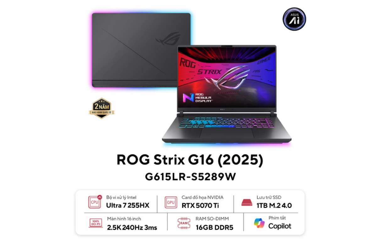 Laptop ASUS ROG Strix G16 G615LR-S5289W Laptop ASUS ROG Strix G16 G615LR-S5289W